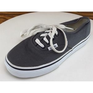 VANS Shoes Sz 13.5 Sneaker‎ Boys Youth Gray Fabric Lace Up Medium